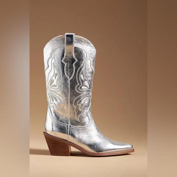 Bibi Lou Western Boots silver size 5.5 brand new - Picture 2 of 8